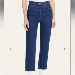 RE/DONE stovepipe jeans with raw hem - 26